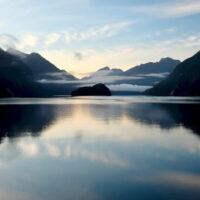 Still water resembling emotional stillness as spiritual maturity growth